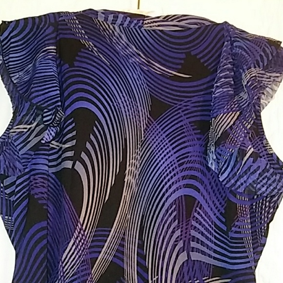 Worthington Tank Top Ruffled size L (made in Jordan) - Picture 3 of 6